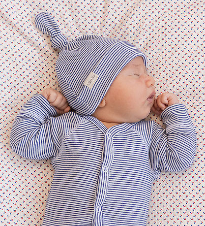 MarMar Mütze - Rib - Modal - Aiki - Blue Stripe