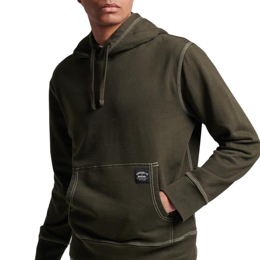 Superdry Sweat Gris Homme Superdry Contrast Stitch