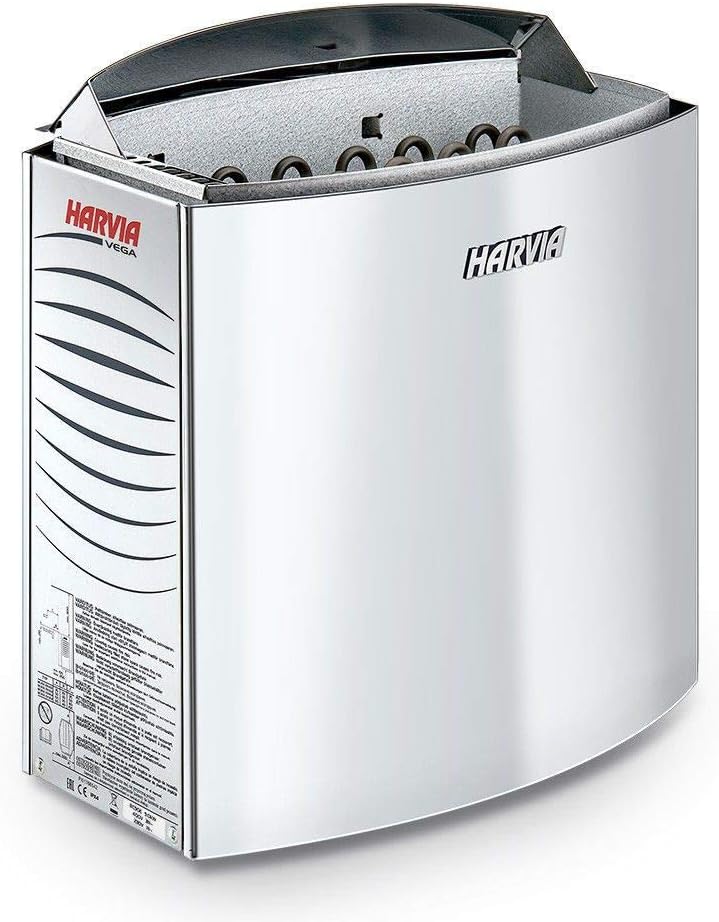 Harvia Vega Saunaofen - BC90E 9,0 kW wird separates Steuergerät benötig, Edelstahl