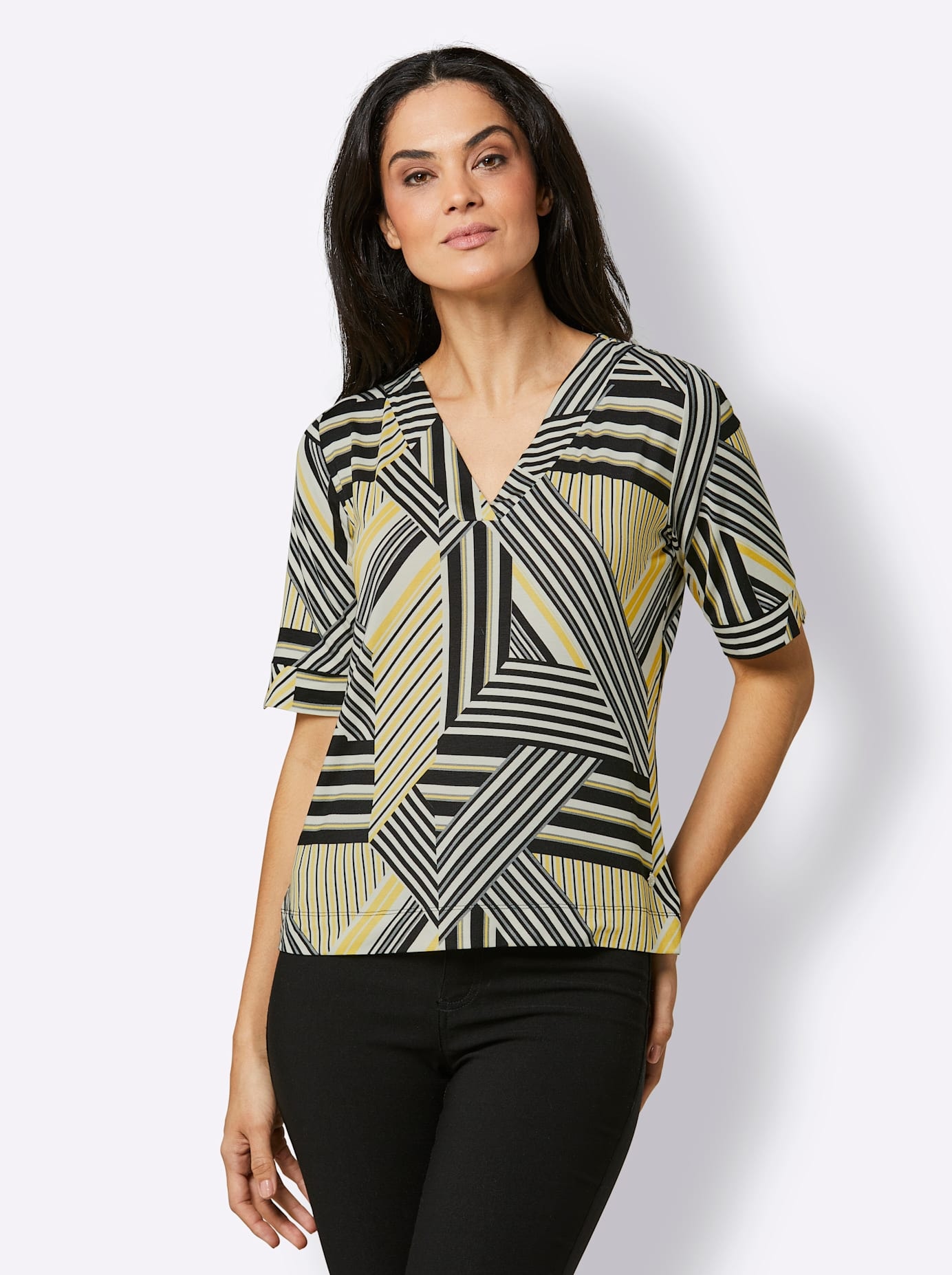 CREATION L PREMIUM Print-Shirt »Lyocell-Shirt«, 1 Stk.