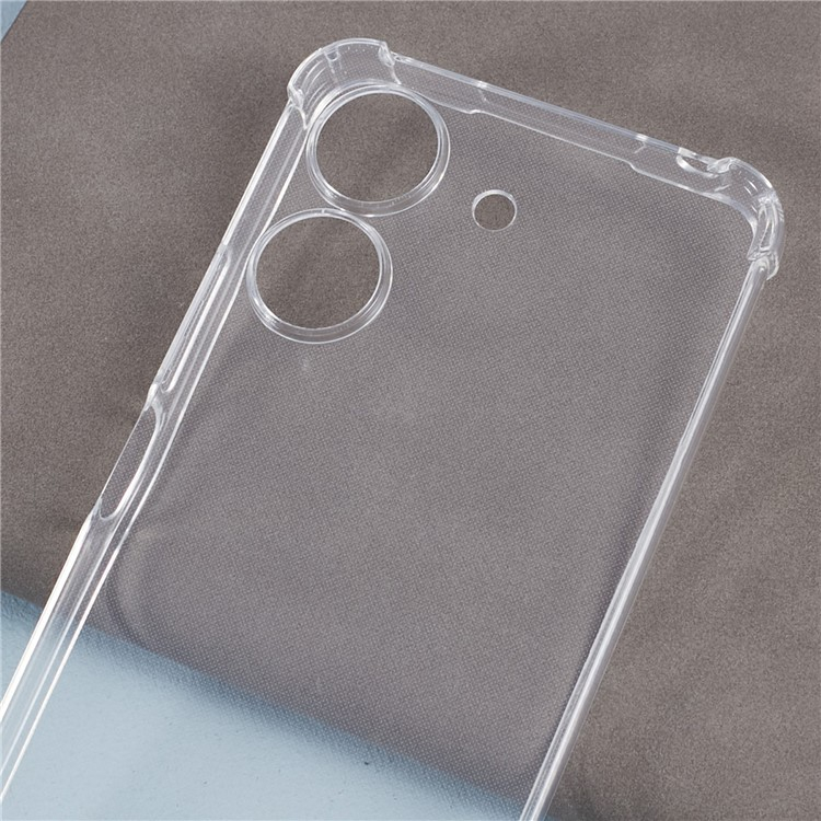 Xiaomi Redmi 13C / Poco C65 Necklace Gummi Hülle Air Cushion Fallschutz   Handykette (140cm) - Schwarz / Silber