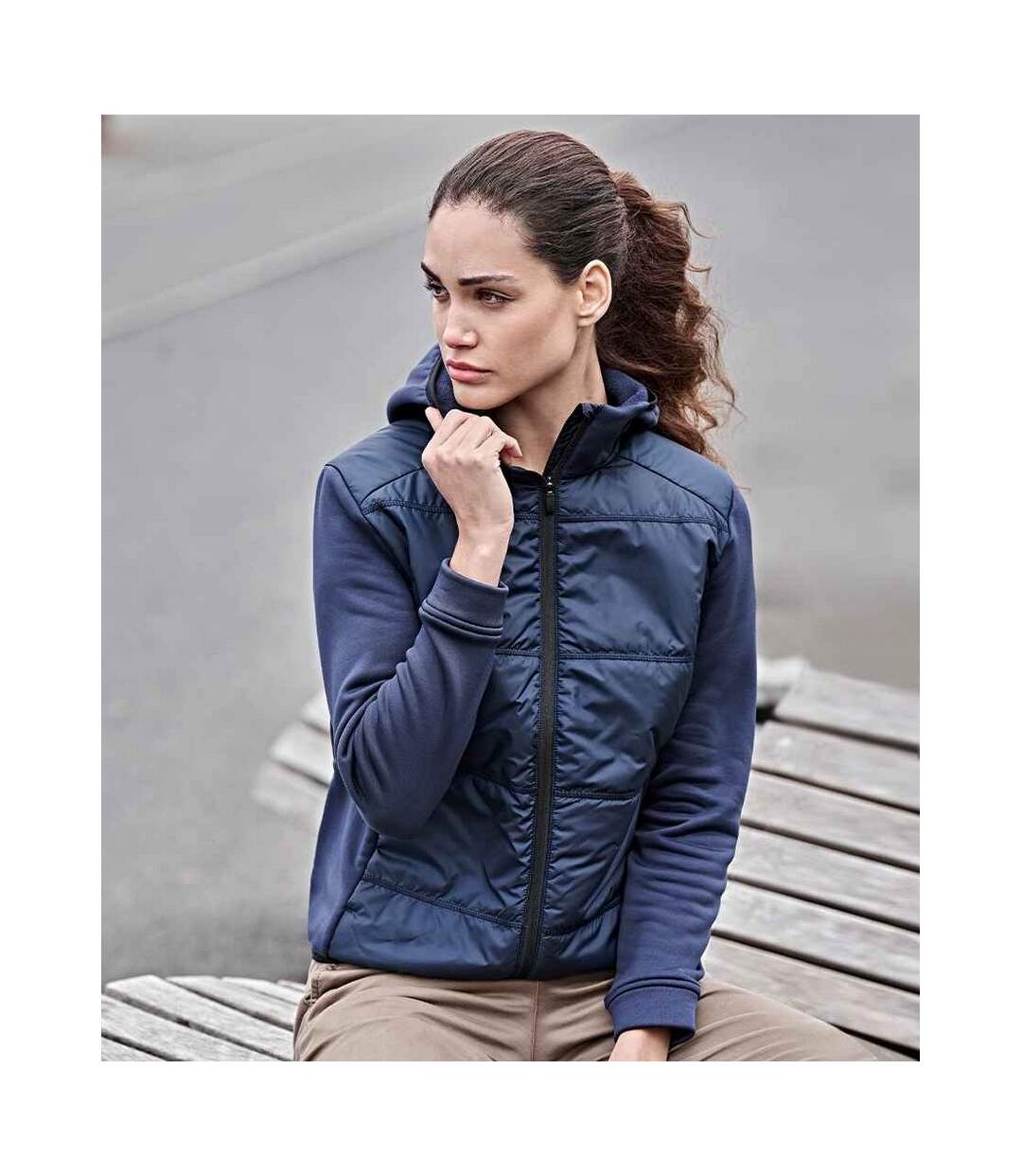 Tee Jays - Veste à capuche - Femme (Bleu marine) - UTPC5257