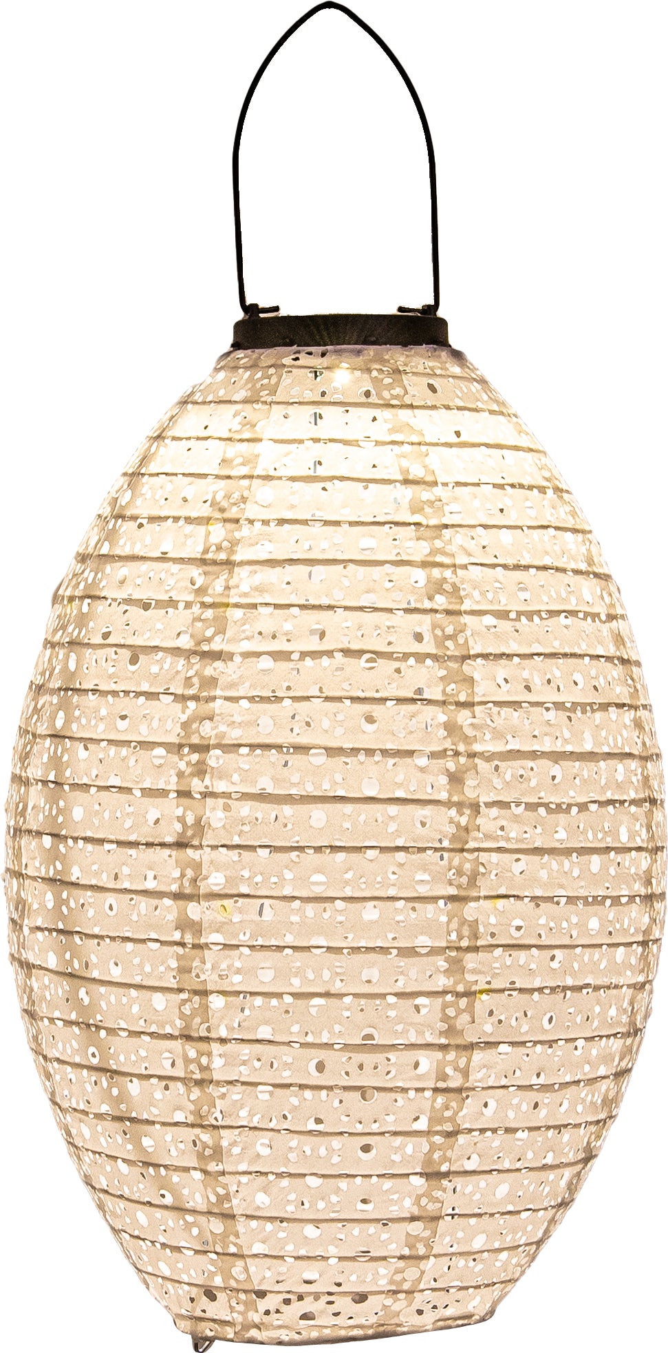 Anna's Collection solar lampion wit D 22 H 32 cm