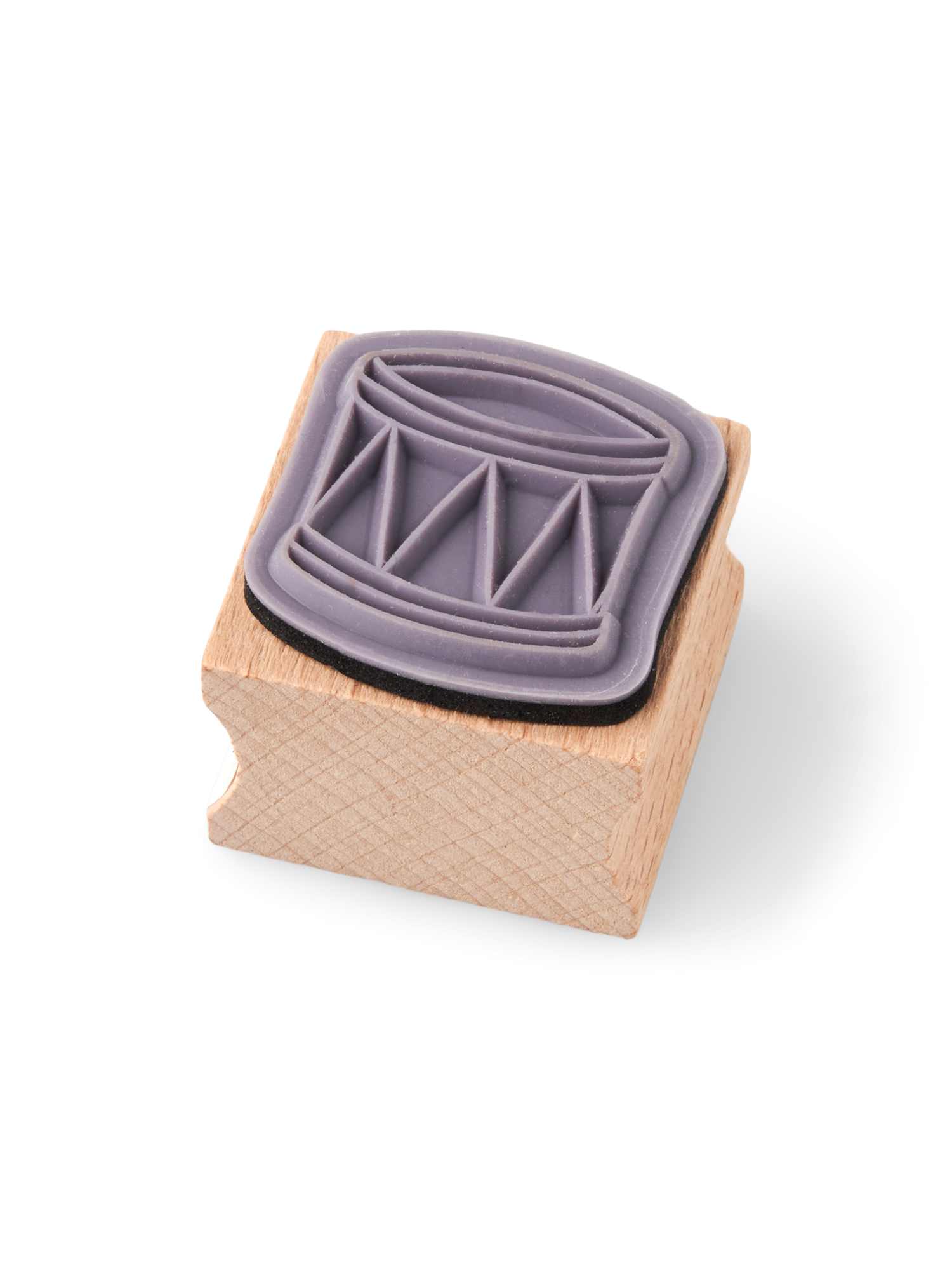 Stempel | Bøgetræ/gummi. 3 x 3 cm. | Nature