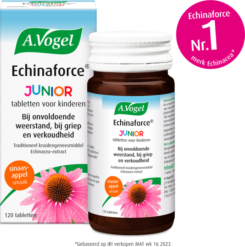 A.Vogel Echinaforce Junior Tabletten voor Kinderen 120 Stuks