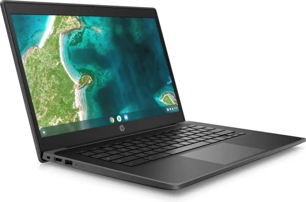 HP Fortis 14 G10 Chromebook - 180° hængselsdesign - Intel Celeron - N4500 / op til 2.8 GHz - Chrome OS - UHD Graphics - 4 GB RAM - 32 GB eMMC - 14