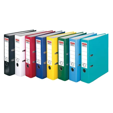 Herlitz Ordner PP A4 8cm FSC-Mix maXfile protect grau