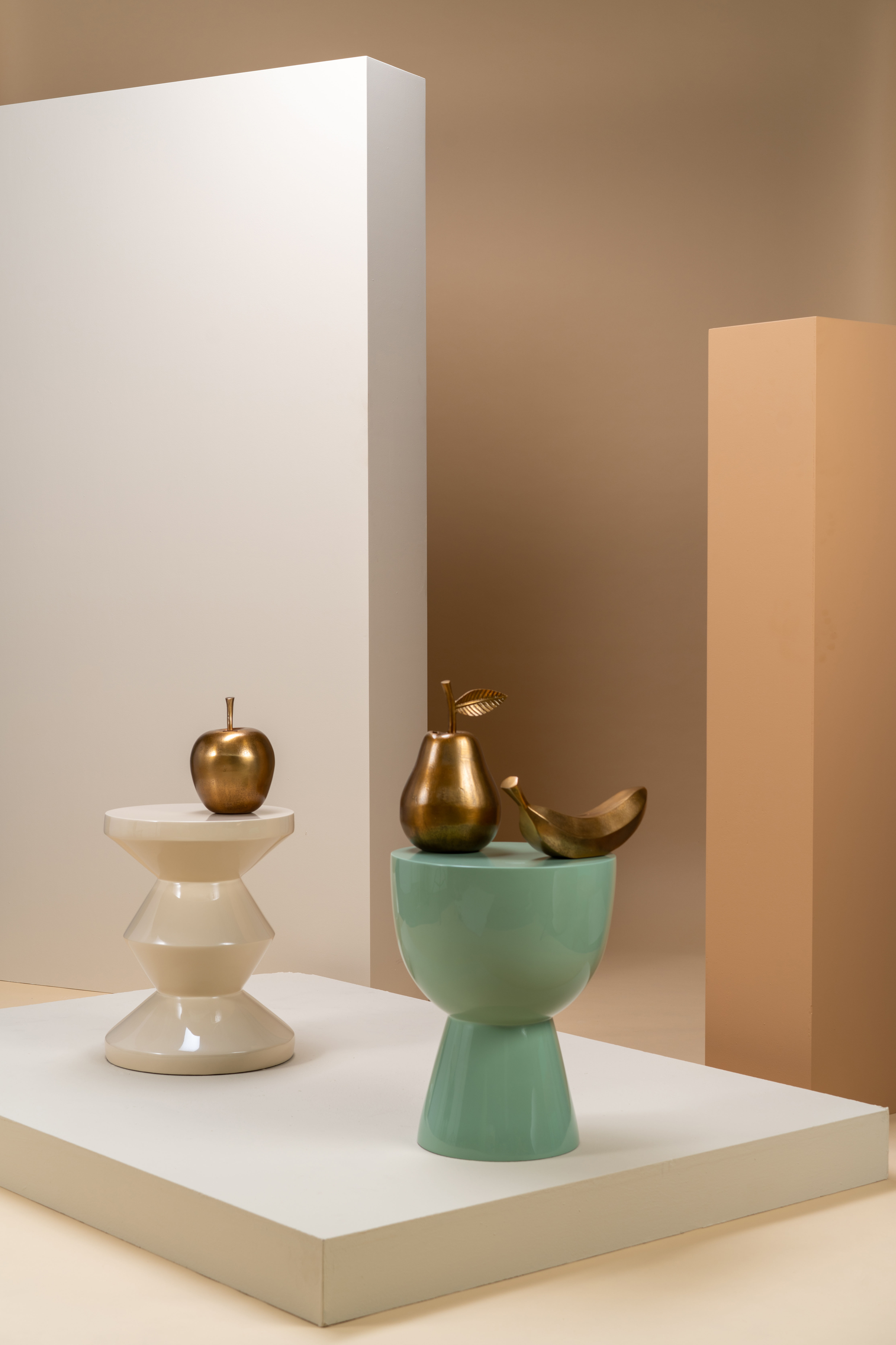 ZIG ZAG - Table d'appoint | Beige