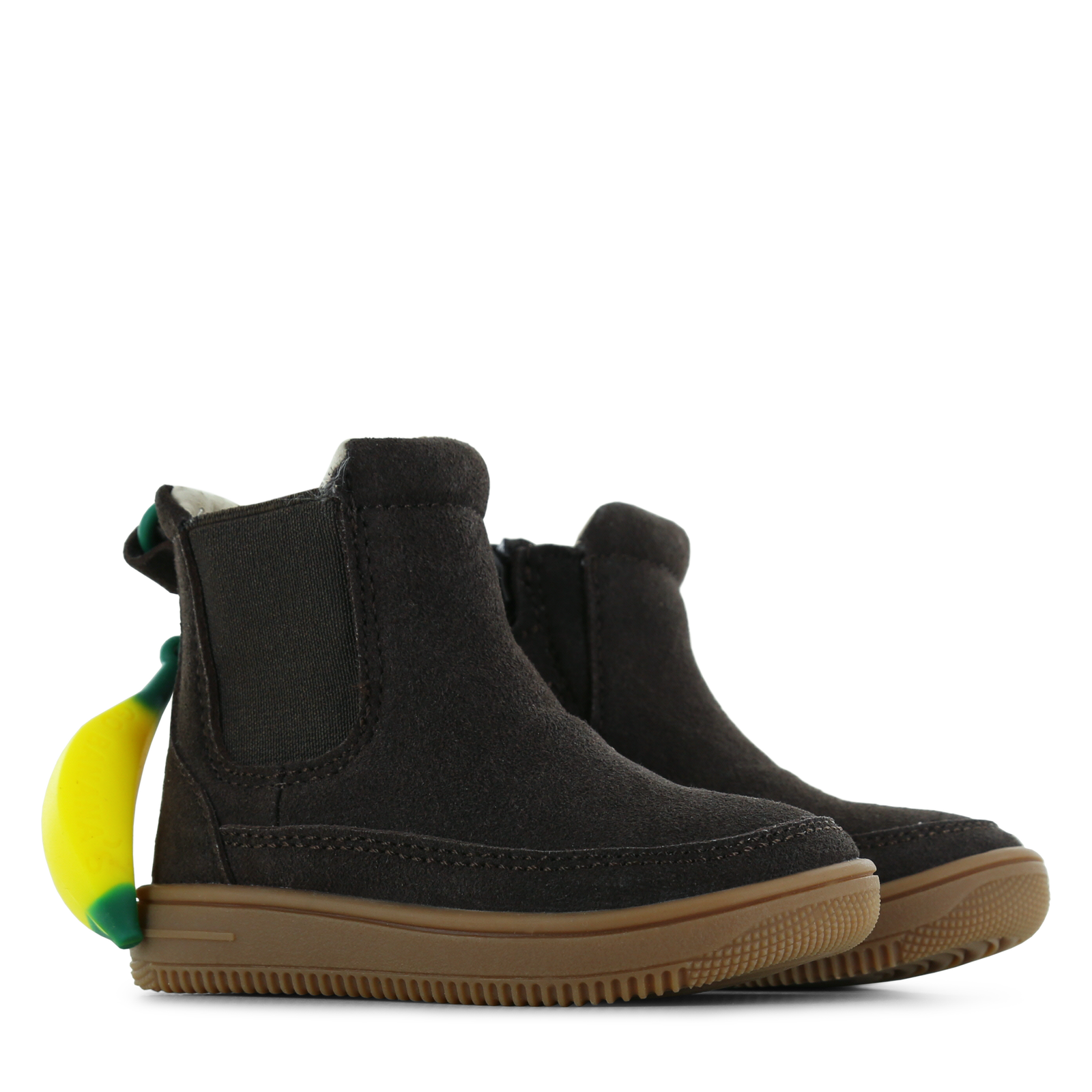 Go Banana’s donkerbruine chelseaboot Suède | Sale