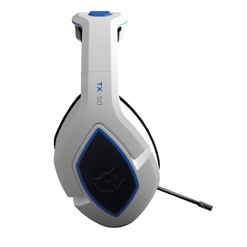 Gioteck TX-50 RF Stereo Gaming Headset (White/Blue) (Uni)