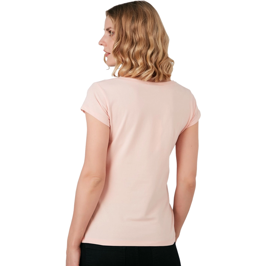 M.M.C. Umstandsshirt I Love You mit Motiv Lachsfarbe