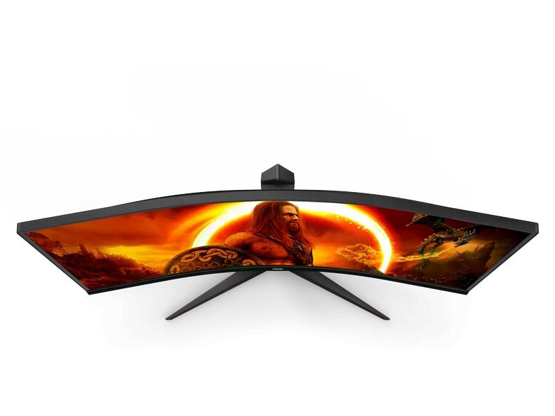 AOC Monitor CU34G2XP/BK Schneller 34-Zoll-Gaming-Monitor mit farbbrillantem VA-Panel