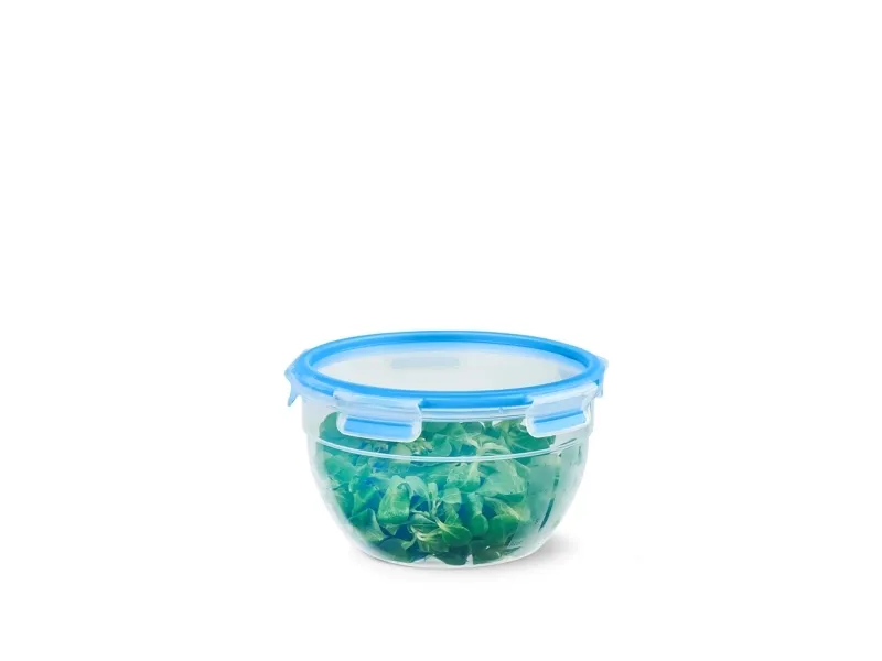 EMSA CLIP & CLOSE N10116, Container, Rund, 2,6 L, Blå, Transparent, Polypropylen (PP), Termoplastisk elastomer (TPE), Tyskland