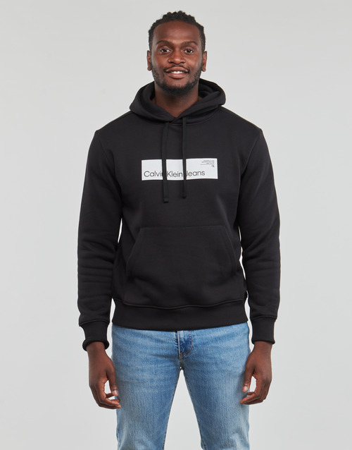 Calvin Klein Jeans - HYPER REAL BOX LOGO HOODIE - Noir
