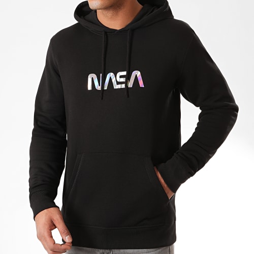 Sweat Capuche Skid Iridescent Noir