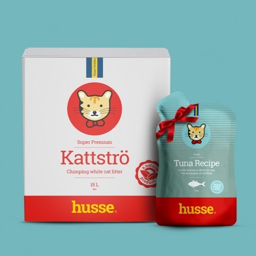 Areia higiênica para gatos Kattströ Vit sem odor + receita de atum grátis