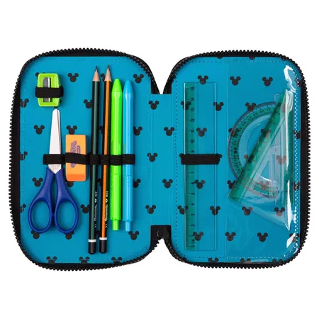 CoolPack Etui gefüllt, 3-Zip , DISNEY – MICKEY MOUSE -Kollektion 2024-