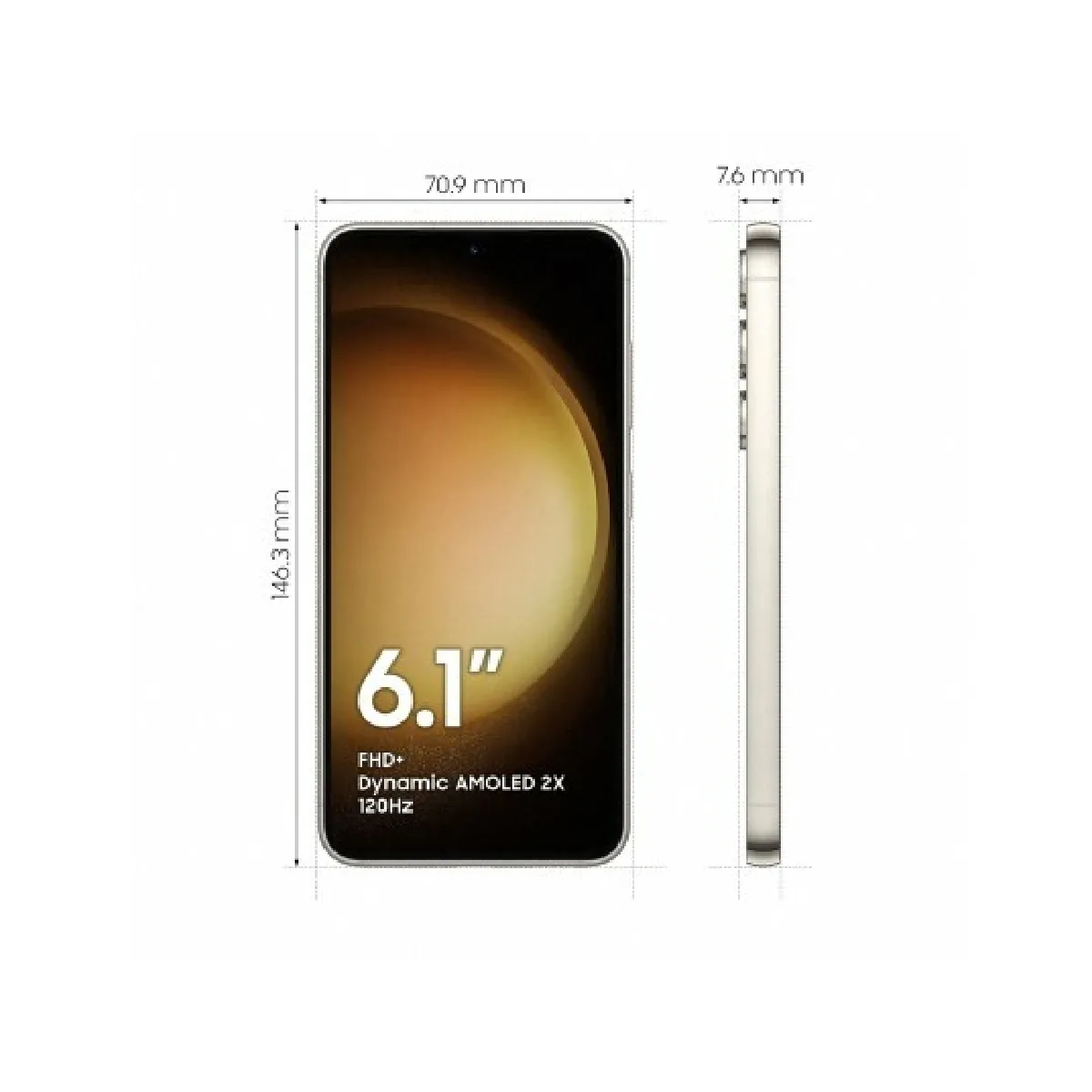 Samsung Galaxy S23 - Crème