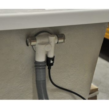 Marho Rezo badafvoer met overloopcombinatie met vulfunctie en pop-up waste chroom