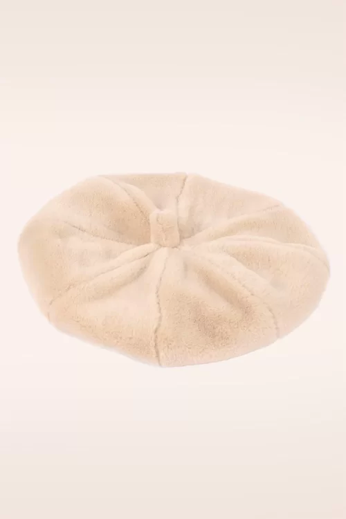 Amici Morgan baret hoed in crème
