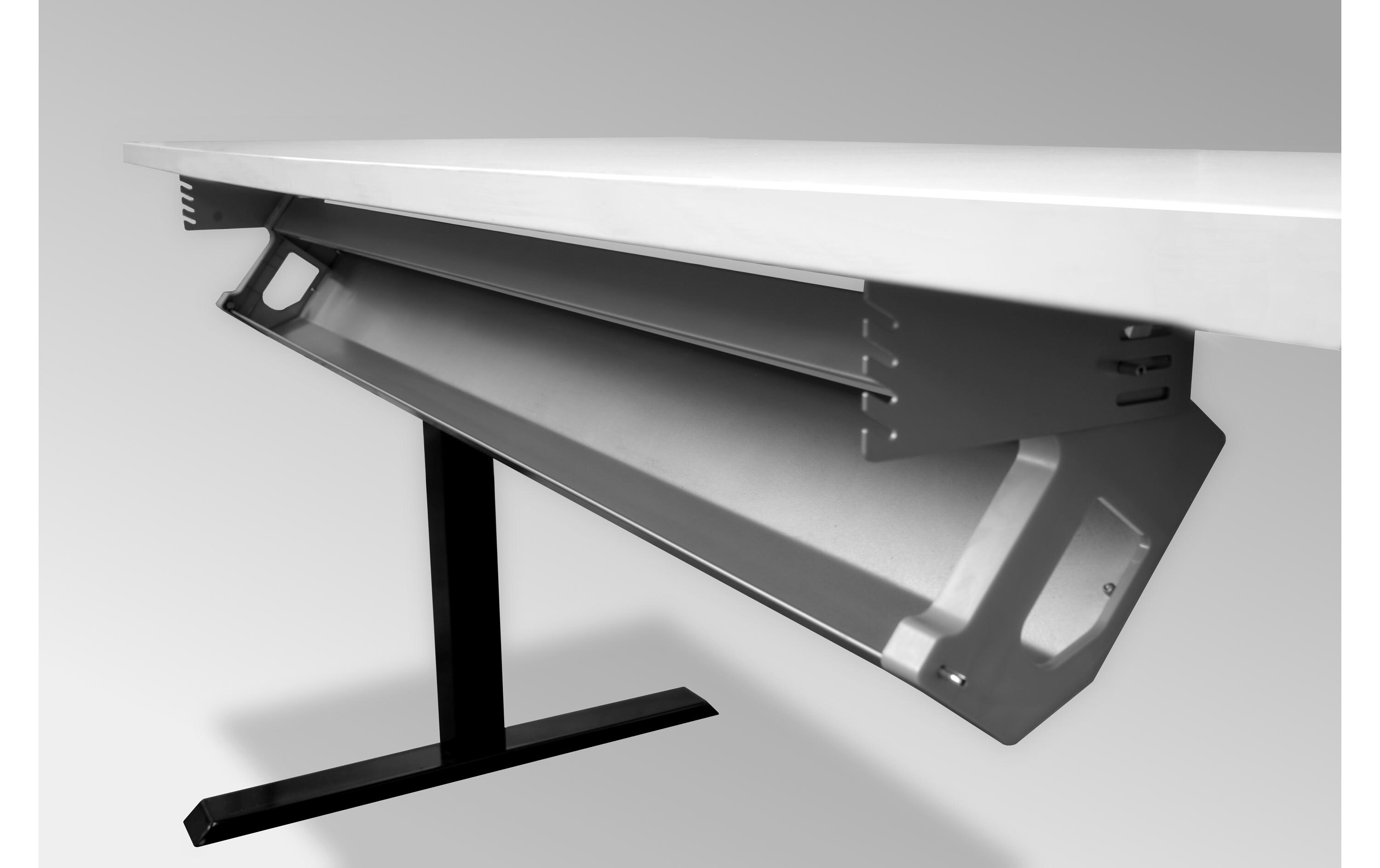 Kabelwanne SWING SilberFür die Actiforce Desklift Stehtischgerüste