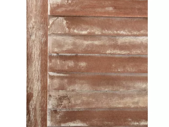 Cloison de séparation 6 panneaux Marron 210x165 cm Paulownia