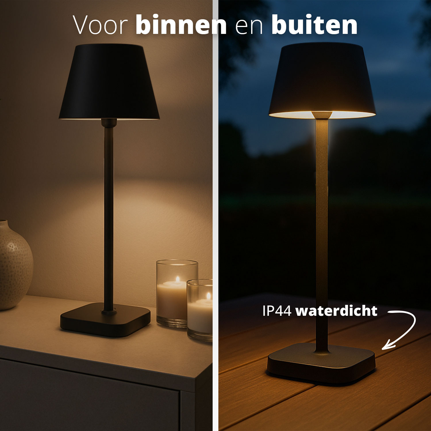 FlinQ Lume draadloze tafellamp - Gold