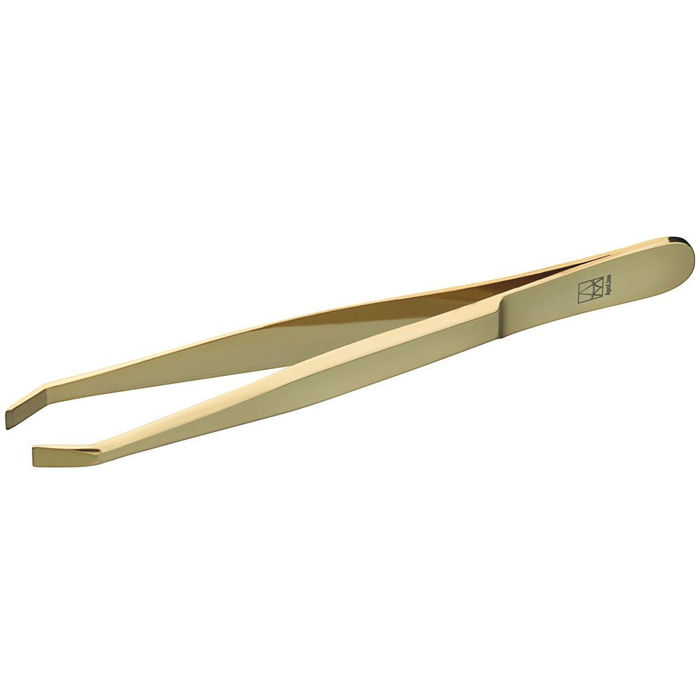 ApoLine® Augenbrauenpinzette vergoldet 9 cm