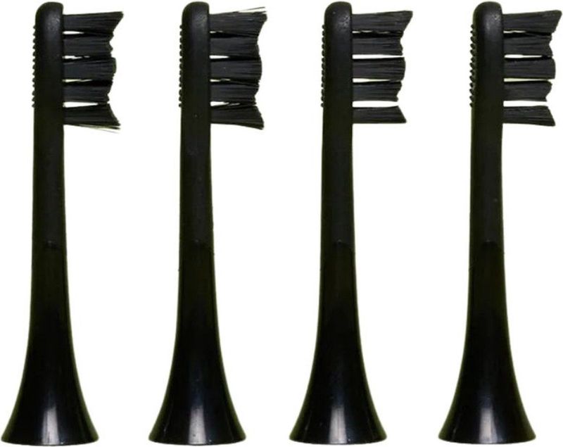 BOOMBRUSH Opzetborstels Elektrische Tandenborstel - Zwart - 4 Stuks
