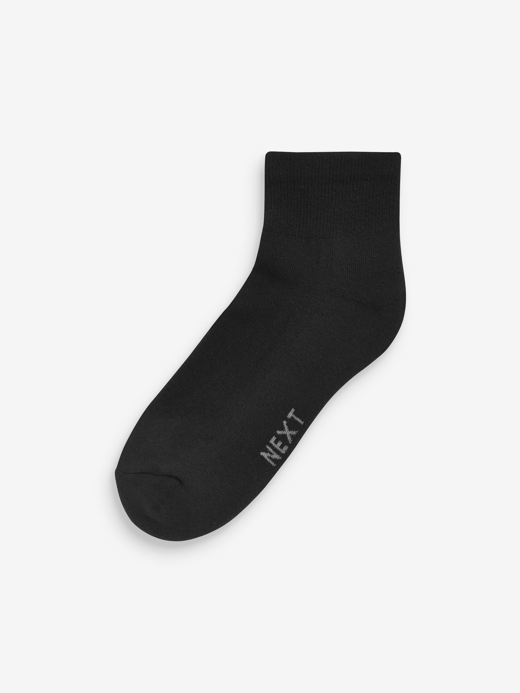Zwart - Verpakking van 10 - Halfhoge sneakersokken met demping
