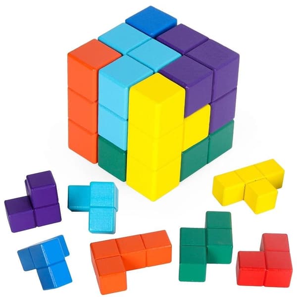 3D-puslespill med kube