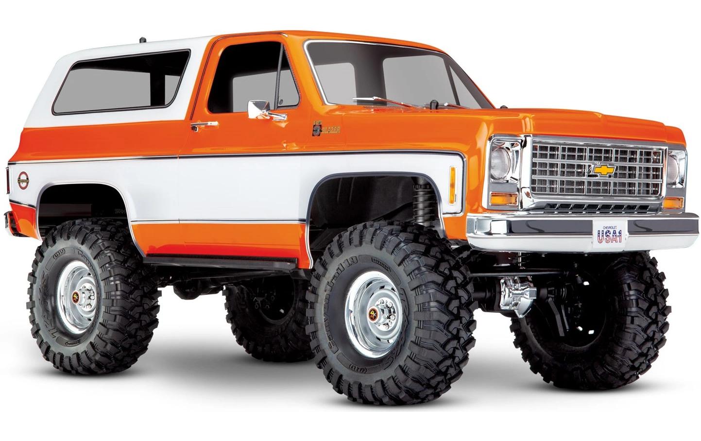 Scale Crawler TRX-4 Blazer K5 4WD Orange, ARTR, 1:10<br>Scale-Crawler mit Allradantrieb und lizenzierter Chevrolet Blazer Karosserie