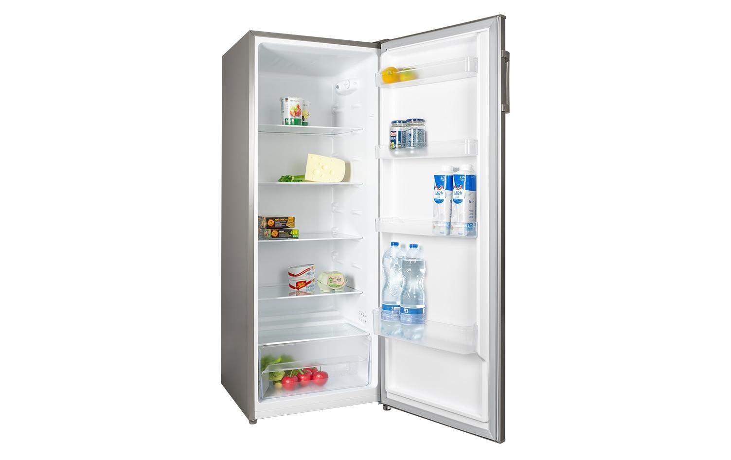 Kühlschrank 109971 Silber, Rechts, Wechselbar<br>Freistehender Kühlschrank