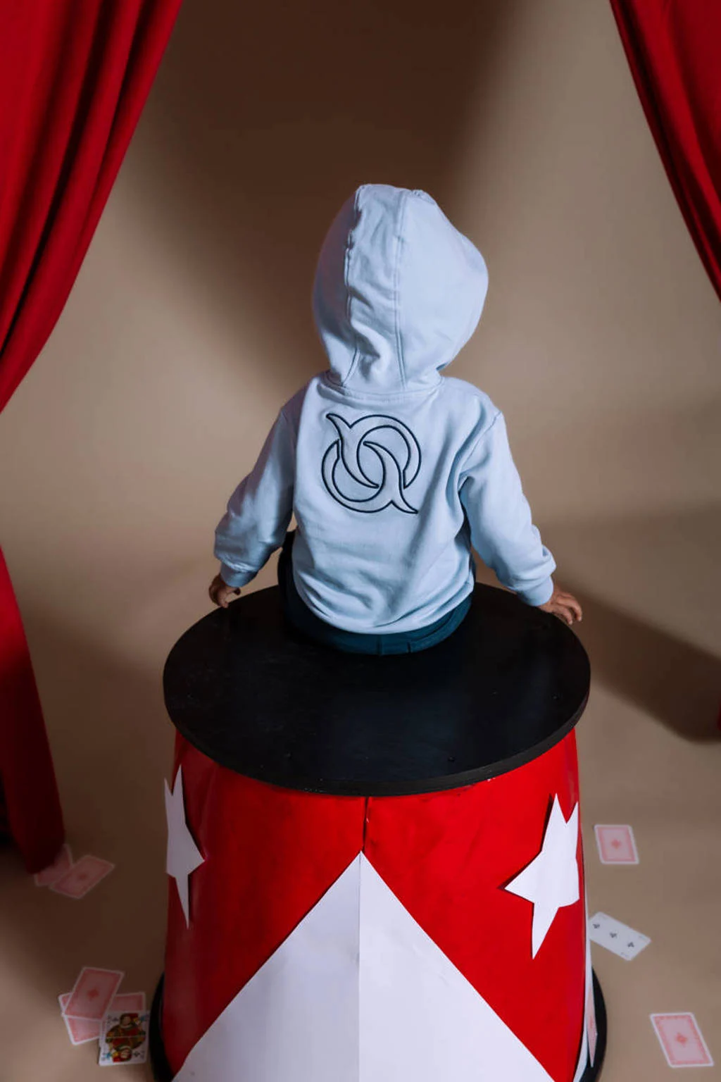 Quapi Mini hoodie lichtblauw
