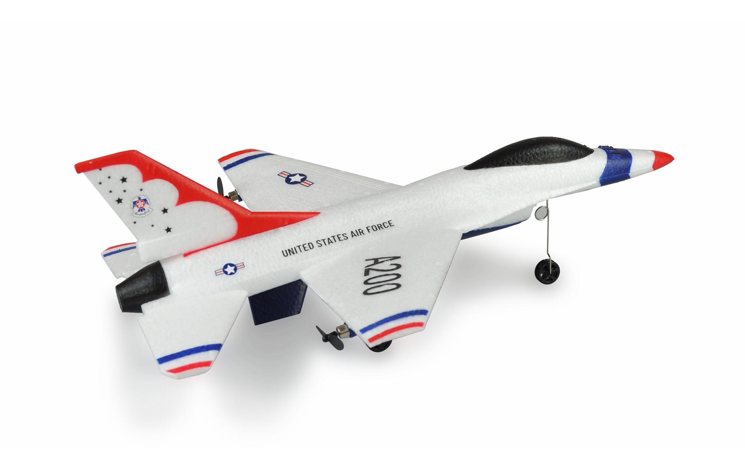 Flugzeug F16B, 2-Kanal mit Gyro RTF2 Motoriges Einsteiger Flugzeug im Design eines F16 Jet's