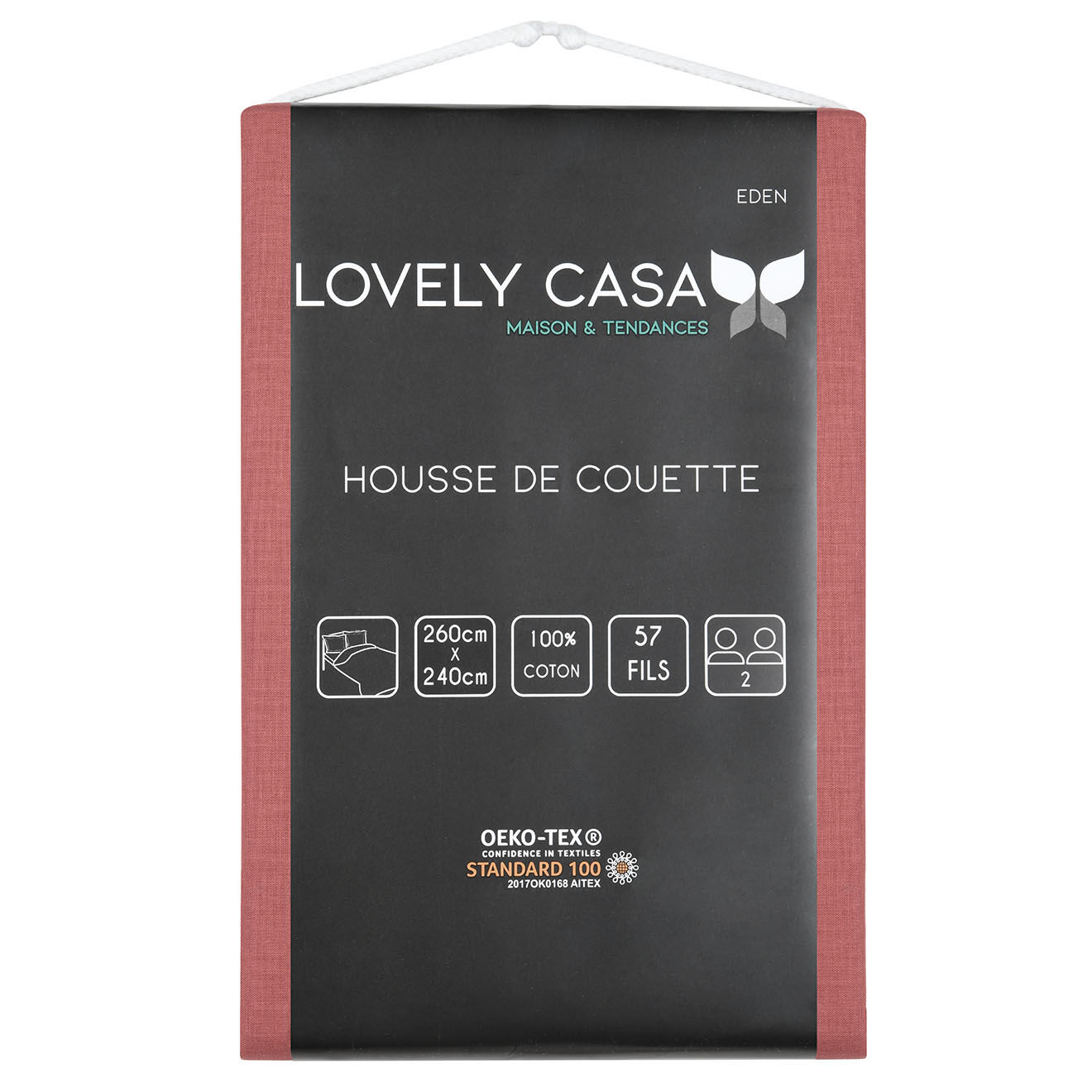 Stof Housse de couette Eden grenache