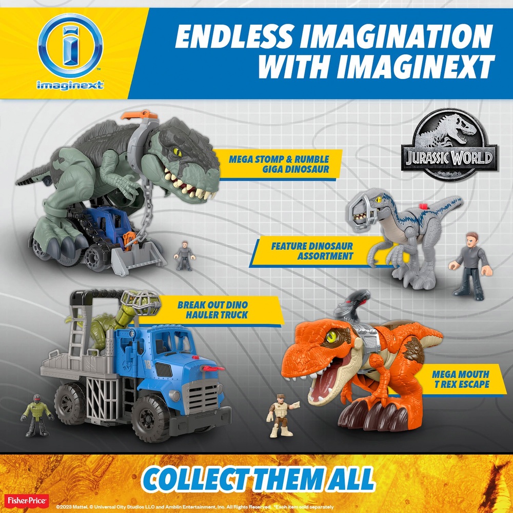 Imaginext Jurassic World Dominion: Break Out Dino Hauler Truck