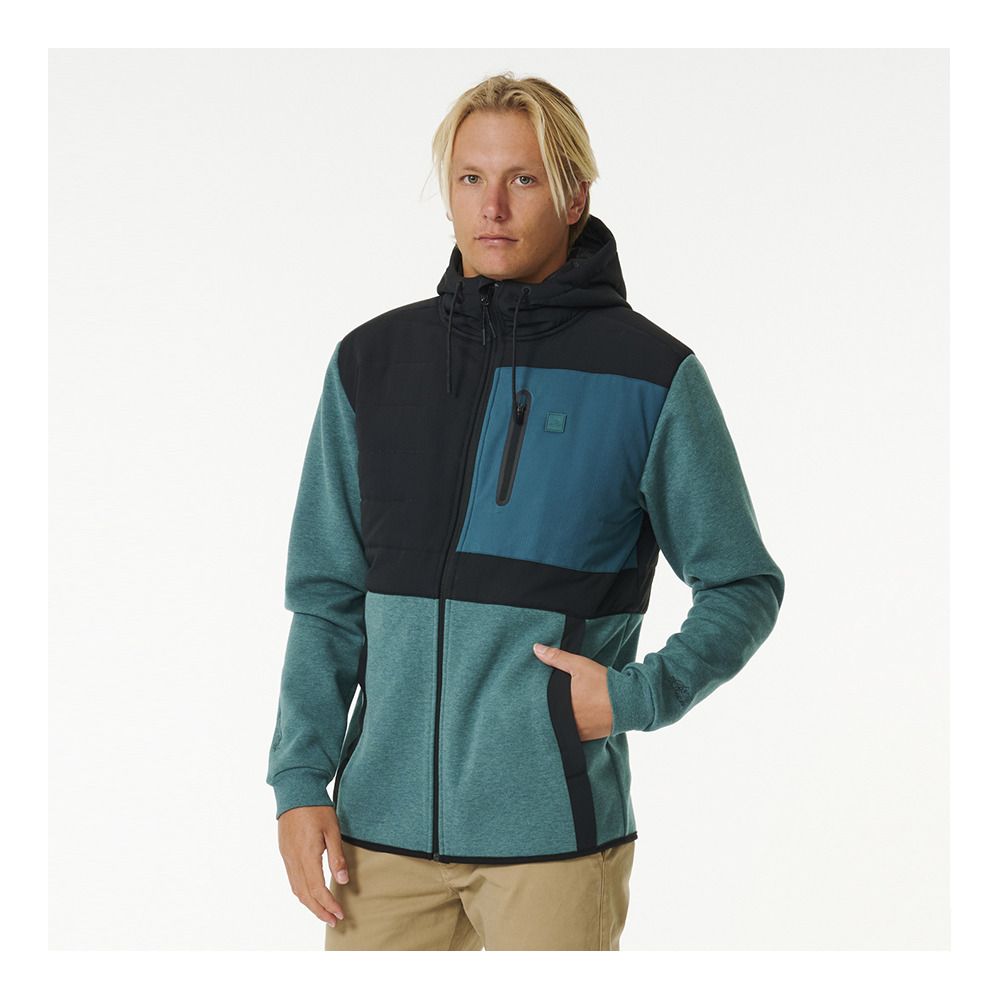Rip Curl ANTI SERIES HEATSEEKER ZIP THR - Veste Homme blue green