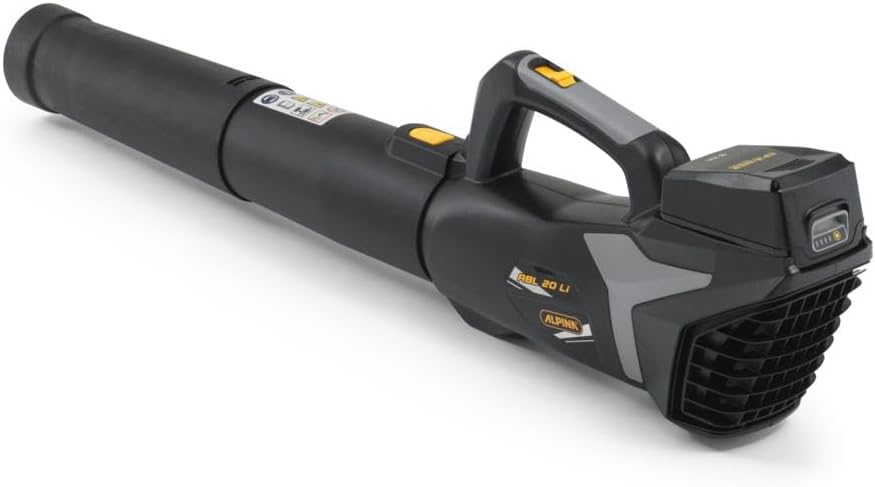 Alpina Akku-Laubbläser ABL 20 Li Kit, Für einen gepflegten Garten, 20 V (4 Ah) Akku, 280 W, Platzsparend abnehmbares Rohr, Inkl.Akku und Ladegerät.