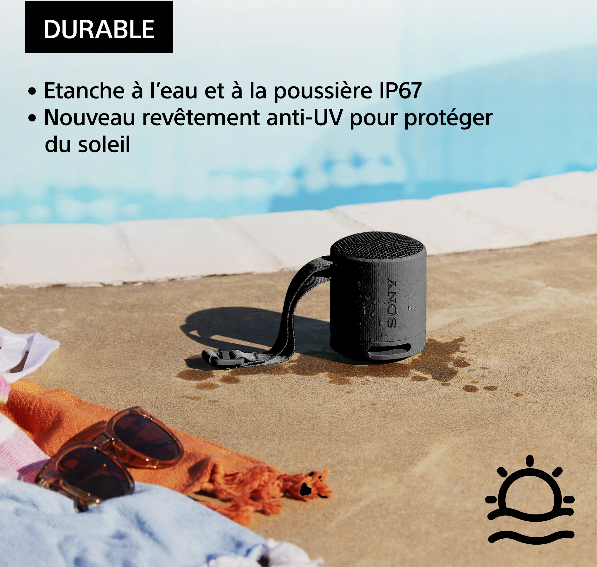 Sony SRS-XB100 Noir Enceintes Bluetooth portables