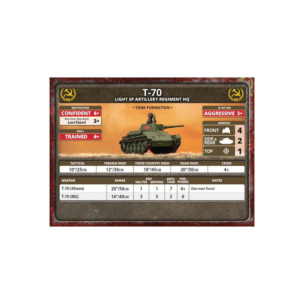 Flames of War - T-70 Tank Company