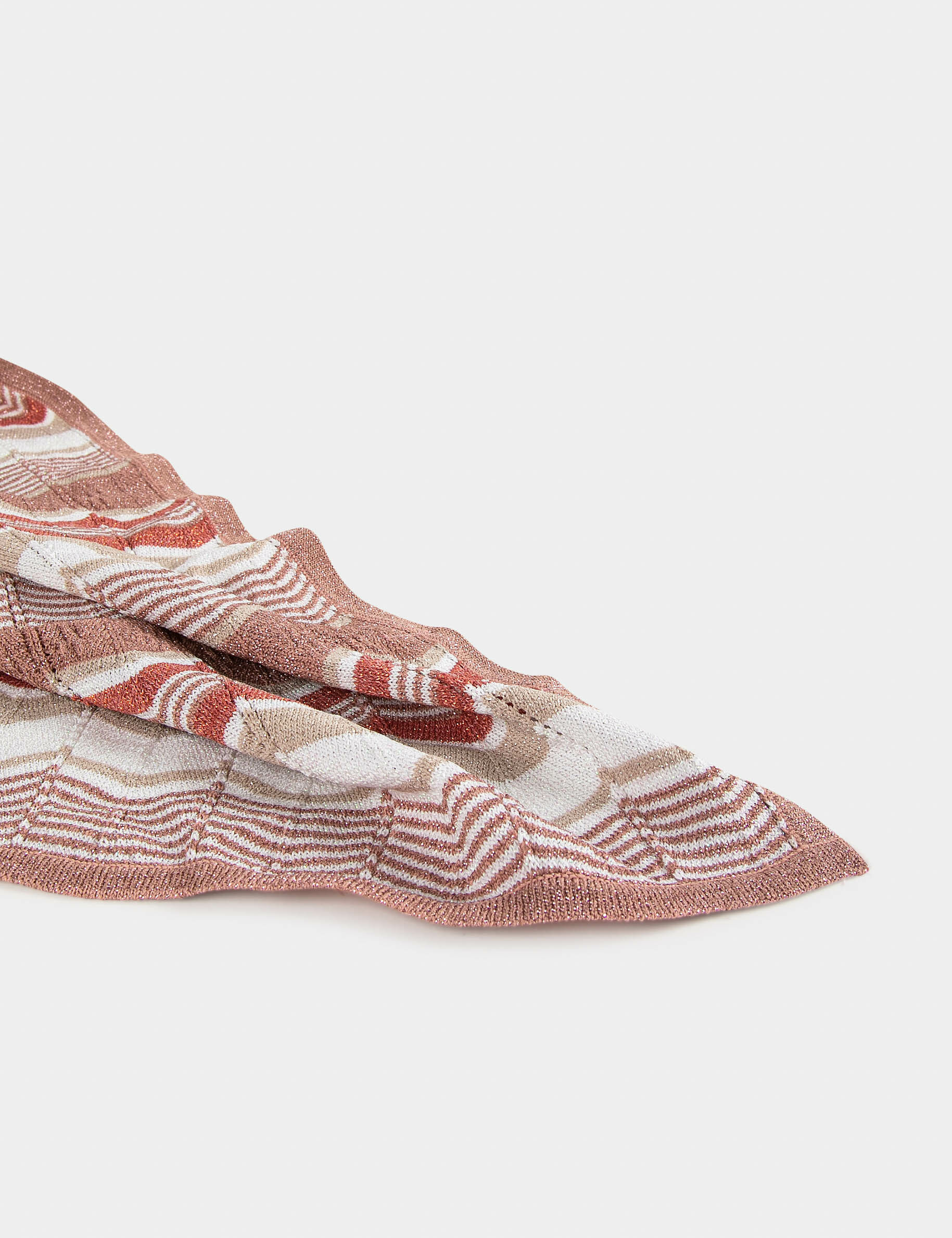 Foulard imprimé chevron rose femme - rose