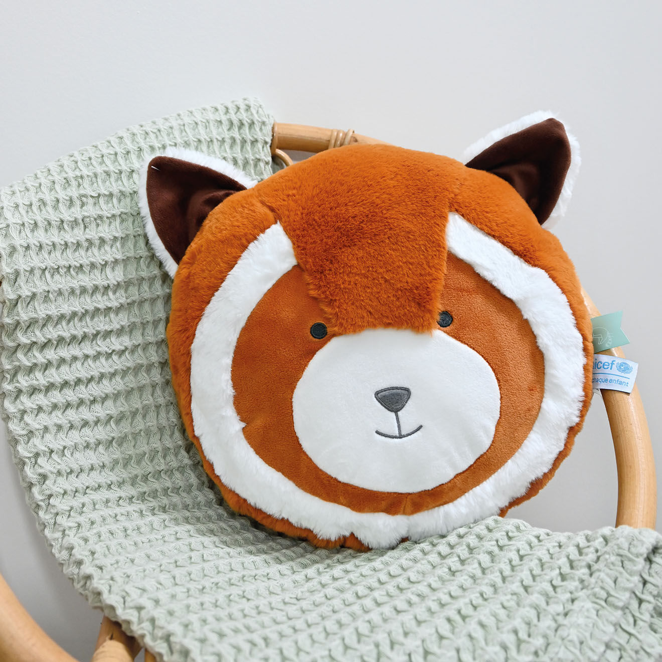 Doudou et Compagnie Sac à dos UNICEF Panda roux orange