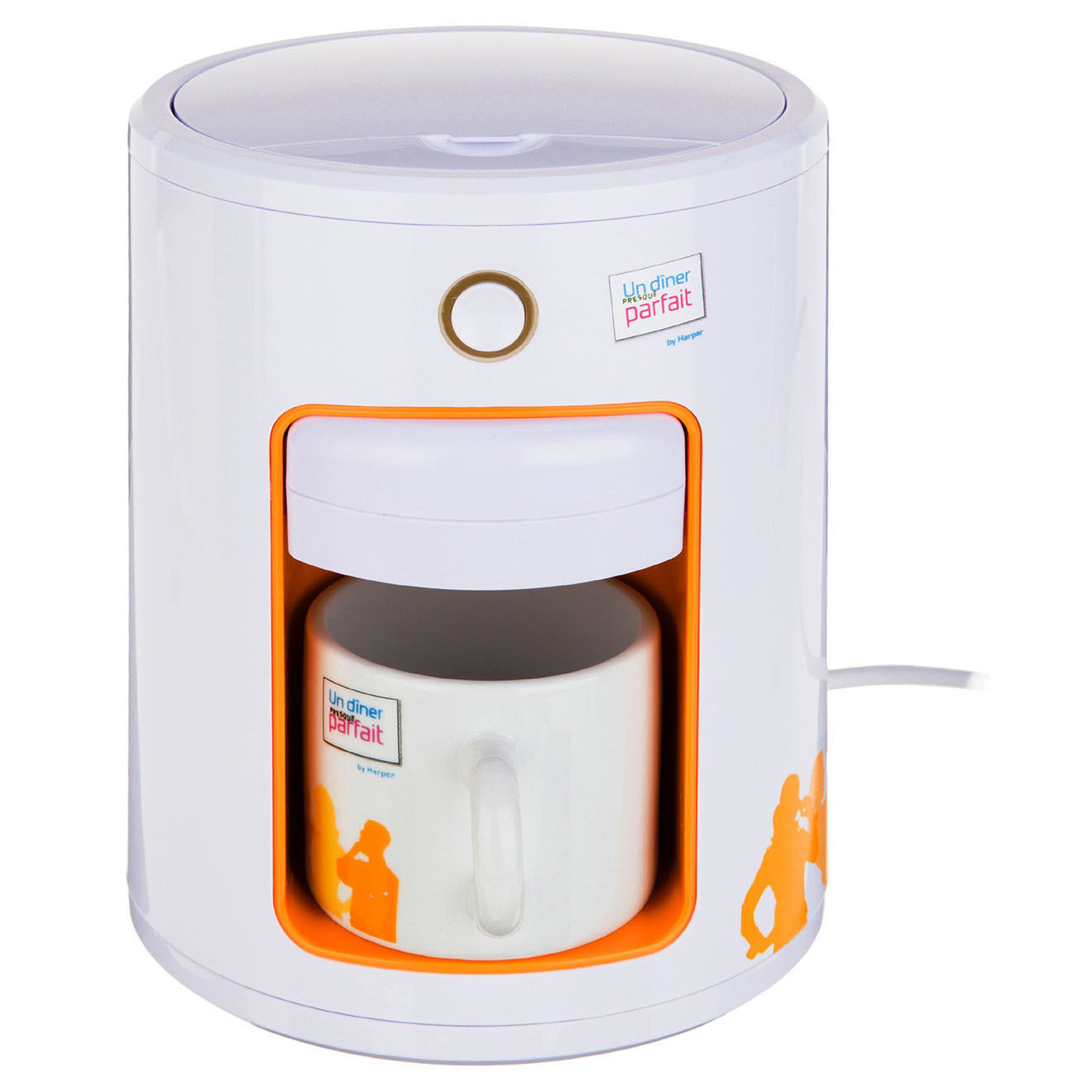 UDPP Machine à expresso blanc/orange