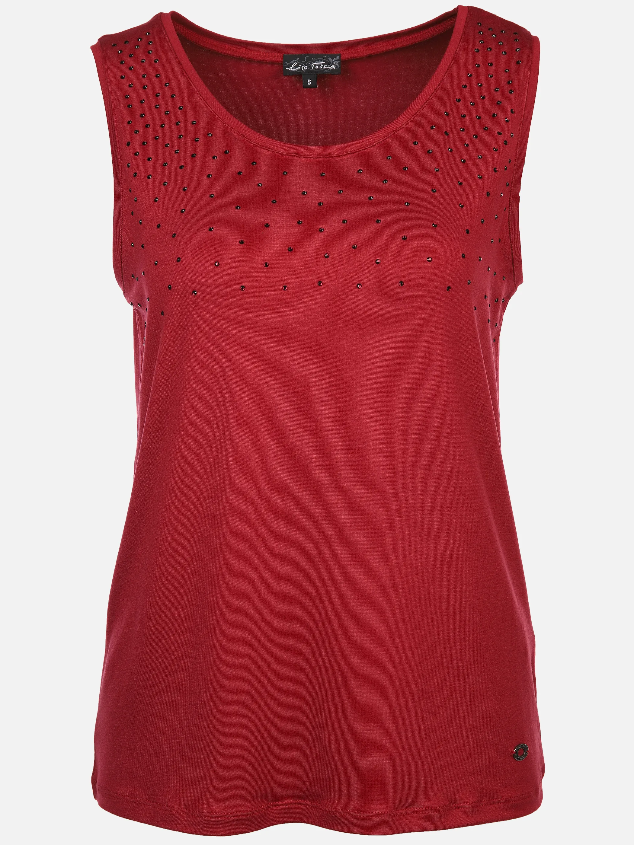 Damen Jerseytop mit Strassbesatz