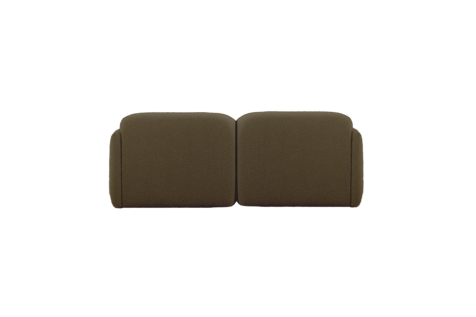 Fluff 2-seter Tekstil Copenhagen Boucle 500 Green med sorte ben