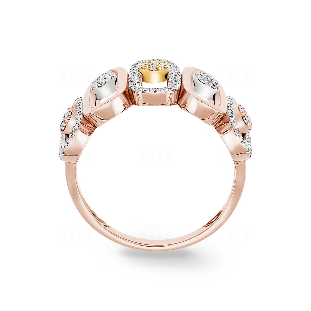 0.37 Karat Diamantring 750/18 K Roségold