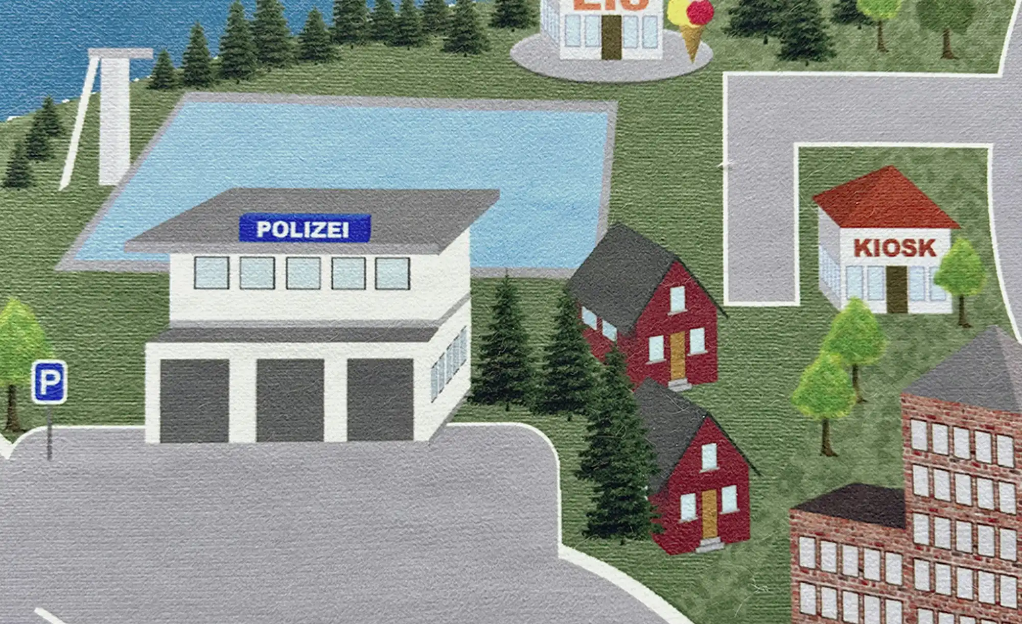KJUT Straße Spielteppich