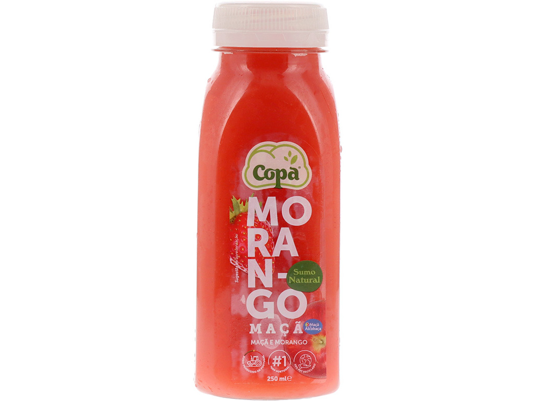 SUMO DE MAÇÃ E MORANGO 250ML