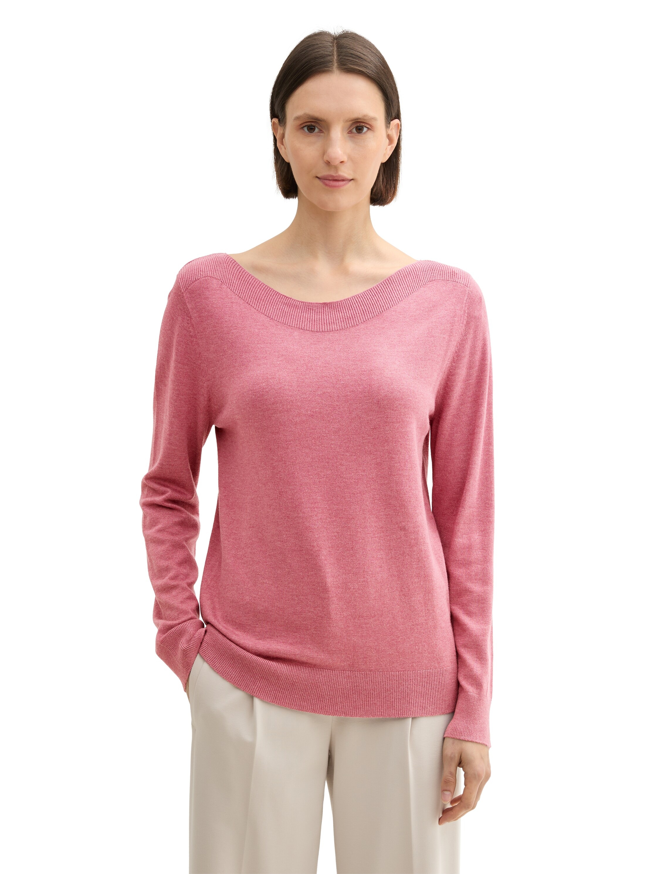TOM TAILOR Longpullover , mit Rippbündchen